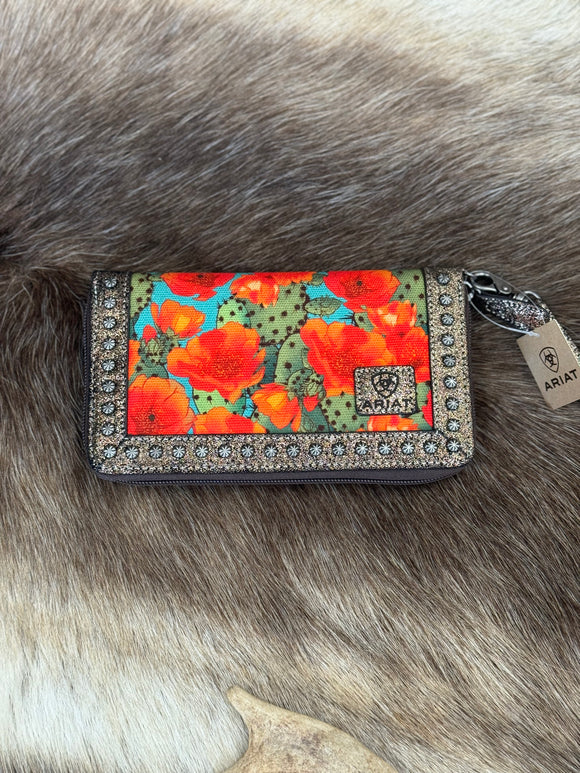 Ariat Clutch Wallet - Prickly Pear