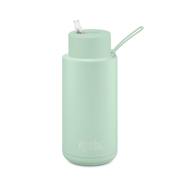 Frank Green Ceramic Reusable Bottle - 34oz Mint Gelato