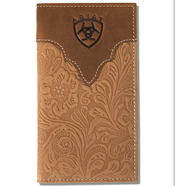 ARIAT RODEO FLORAL EMBOSSED BROWN - ACCESSORIES WALLET - A3555502