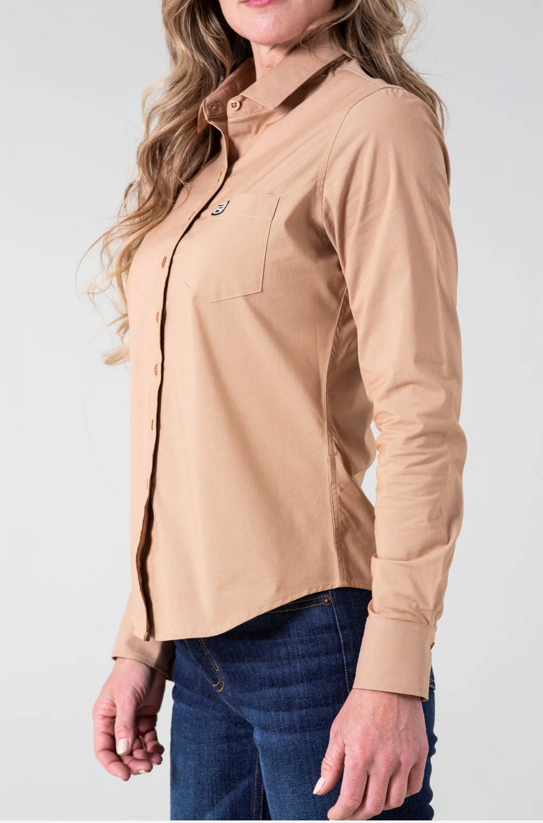 Kimes Ranch Long Sleeved Shirt - Linville (Solid Turquoise)