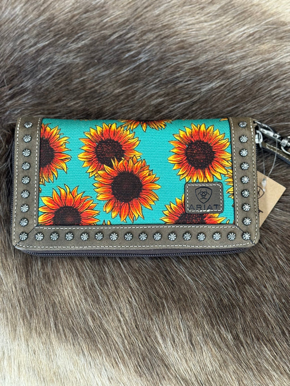 Ariat Clutch Wallet - Sunflower