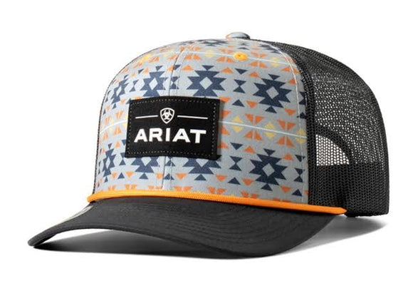 Ariat Western Mens Cap Baseball Hat Suede Patch Logo Multi Colored A300083197