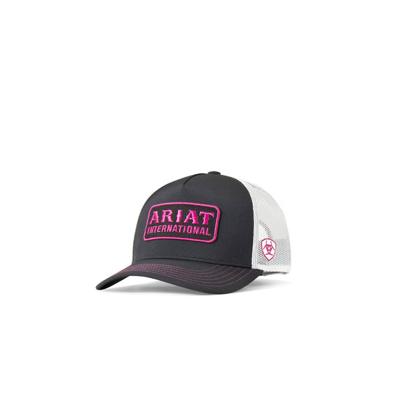 Ariat Women's Pink International Logo Patch Hat
