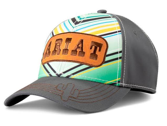 Ariat Womens Hat Baseball Serape Embroidered Cactus Patch Multicolor A300083097