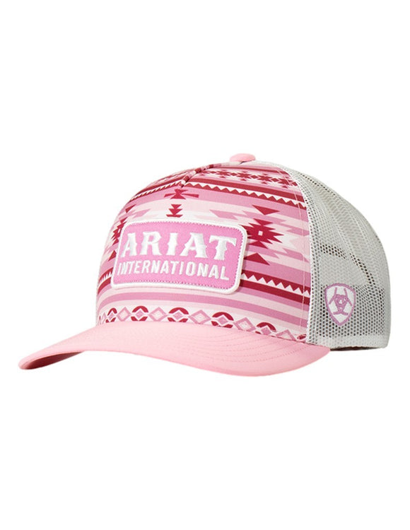 ARIAT WOMEN'S PINK SOUTHWEST BASEBALL HAT