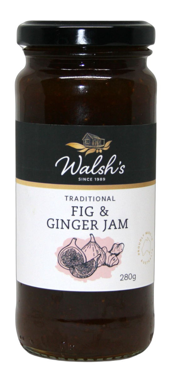 Fig & Ginger Jam 280g Round Jar The Tack House
