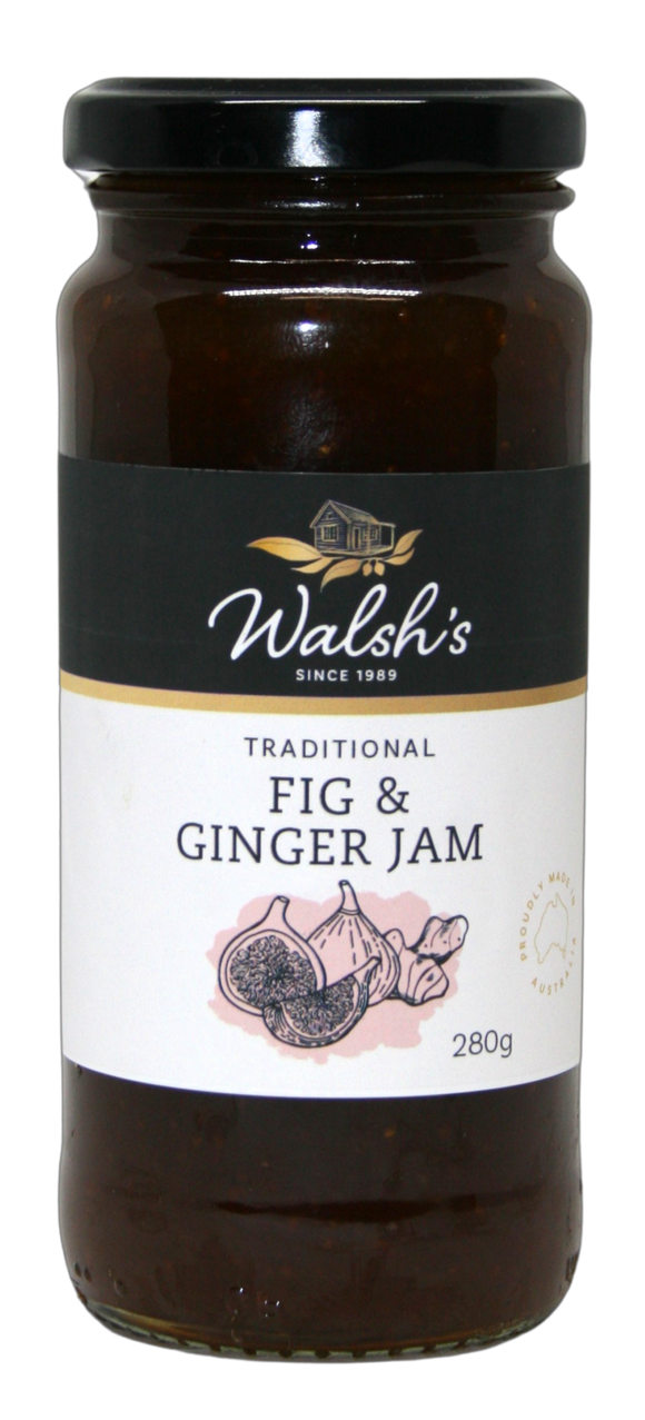 Fig & Ginger Jam - 280g Round Jar