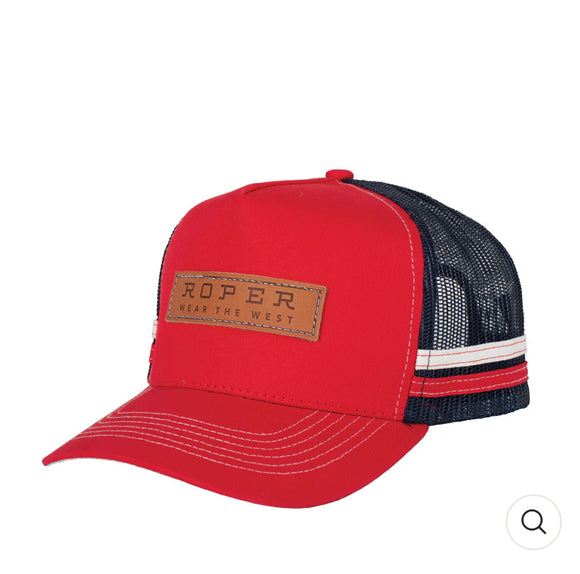 Roper Trucker Cap - RC2512 - Red/Navy