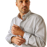 Ariat Wrinkle Free Olsen Classic Fit Shirt - Light Grey 10054828