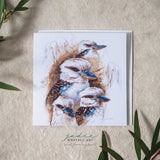 Kookaburra Study - Greeting Card