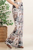 P1261-6274-Nora Western Patch Collage Print Slack Pants