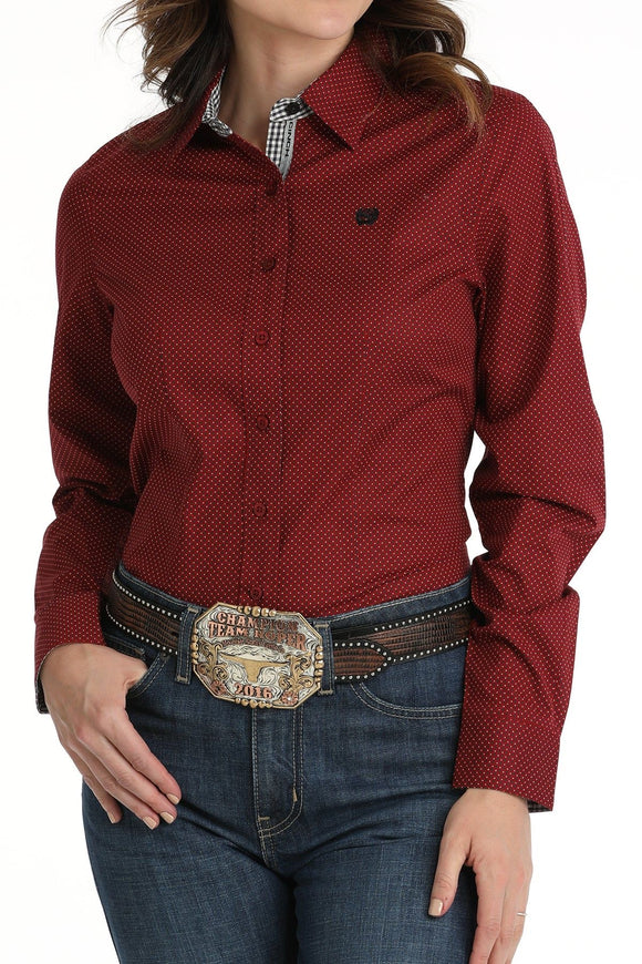 Cinch Women’s Red Button Up