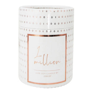 Wooden wick Candle - 1 Million  - Rose Gold Luxe edition