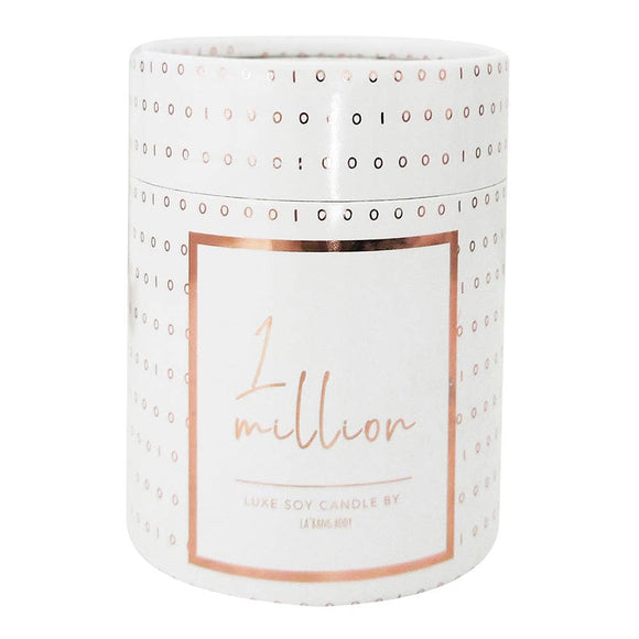 Wooden wick Candle - 1 Million  - Rose Gold Luxe edition