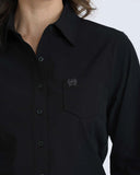 WOMEN’S SOLID ARENAFLEX® BUTTON-DOWN WESTERN SHIRT