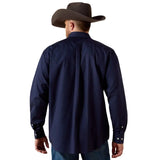 Ariat Men's Wrinkle Free Solid Shirt - Navy 10020330