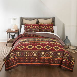 Western Tapestry 3pc Quilted Bedding Set