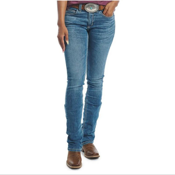 JUSTIN WOMENS A3 1879 MID RISE BOOT CUT JEAN