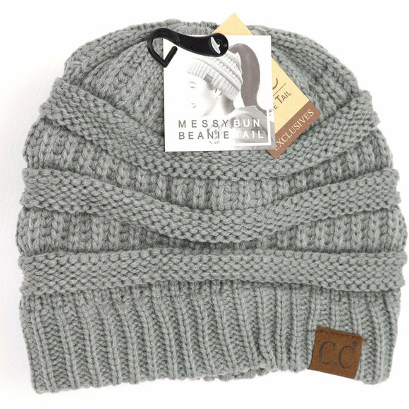 Solid Classic CC Beanie Tail MB20A: Natural Grey