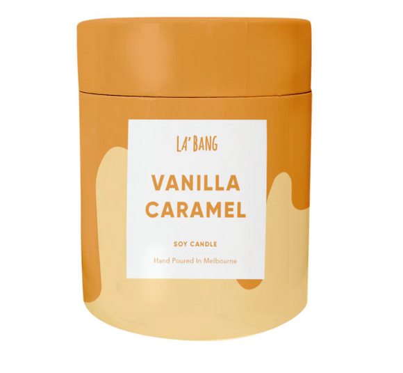 Wooden wick  Candle - Vanilla Caramel