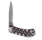 ARIAT Southwestern Shield Smooth Blade Folding Pocket Knife, Multicolor, 3” Blade (Large) - A710011297-L