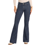 ROCK N ROLL DENIM MID RISE BOOT STITCH TROUSERS