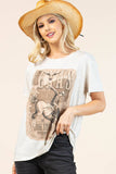 AV1205-AVAH TEXAS COWBOY GRAPHIC SHORT SLEEVE T-SHIRT