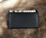 Cowhide and Leather Flap Wallet