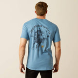 Ariat Mns Blazing Saddle SS Tee Coronet Blue