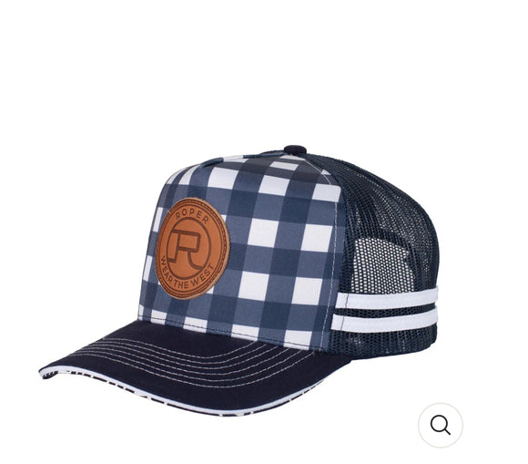 Roper Trucker Cap - RC2510 - Navy/White