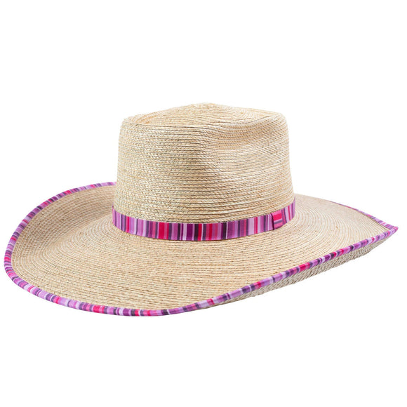 SUNBODY HAT - AVA OAK 4.5 INCH BRIM BOUND EDGE