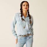 Women's Ariat Blues Snap Front Shirt - Chambray