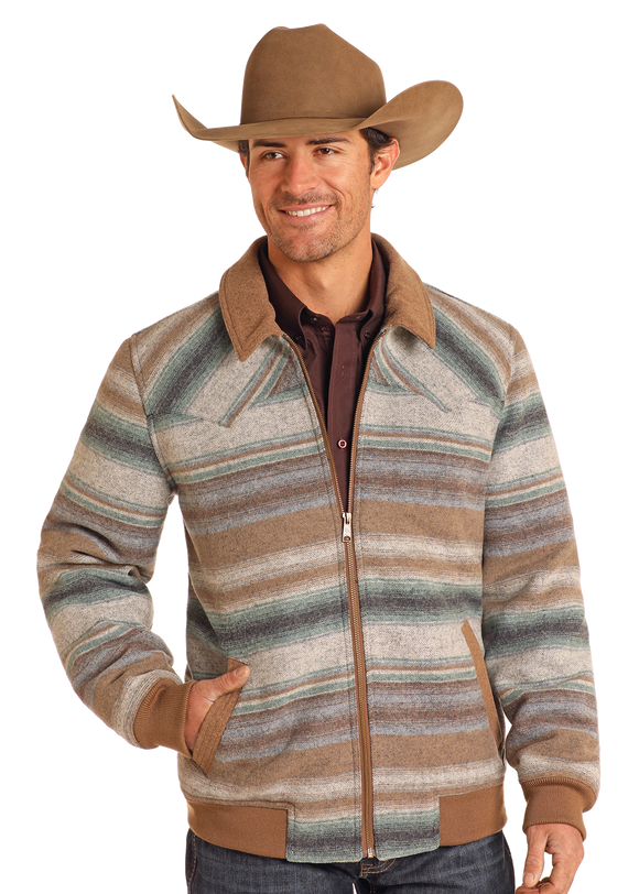 Men's Powder River Wool Bomber Jacket #DM92C04073
