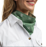 Carlee Double Sided Scarf - EUCALYPTUS & WHITE /WHITE & EUCALYPTUS TILE SCF2638