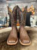 HP Chocolate Nile Croc Print Western Boot