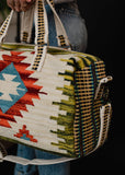 Panache Tan & Multicolored Aztec Duffel Bag - Arizona