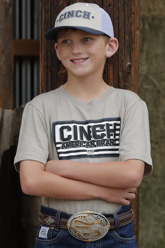 Cinch BOY'S AMERICAN BRAND CINCH TEE - KHAKI