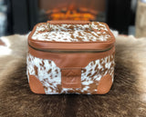 Cowhide Cosmetic Bath / Toiletries Bag