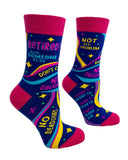 Retired Ask Someone Else Women's Novelty Crew Socks