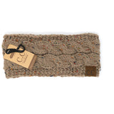 Fuzzy Lined Flecked CC Head Wrap HW33