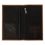 Ariat Rodeo Wallet Interior Zipper Pocket - Medium Brown - A3548044
