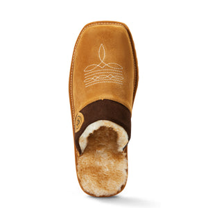 Ariat Men's Silversmith Square Toe Slipper - Chestnut with Chocolate