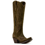 Ariat WOMEN'S CASANOVA X TOE WESTERN BOOT - SOFT OLIVE SUEDE 10074323