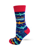 Let's Get Hammered Hammerhead Sharks Women's Crew Socks