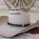 Genuine Horsehair 5 Strand Braided Hat Band - Black Socks