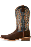 Ariat Men's Futurity Relentless Bama Fury Cowboy Boot Western - Chocolate Bison | Royal Blue