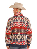 AZTEC JACQUARD BOMBER PULLOVER