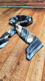 AVS842 HORSES PRINT SILK SCARF 36X36