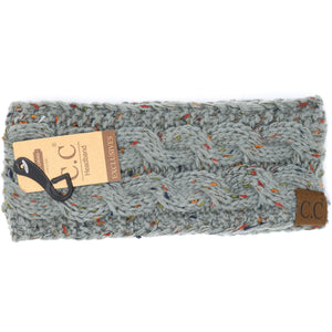 Fuzzy Lined Flecked CC Head Wrap HW33
