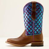 Ariat Frontier Wittman Wide Square Toe Western Boot - SHADES OF GRAIN|IRIDESCENT LAGOON